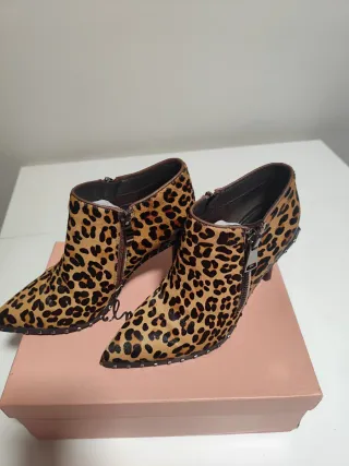 Botines Animal Print Tacón