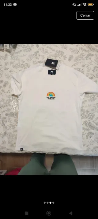 Camiseta Blue Banana Unisex Blanca Talla S