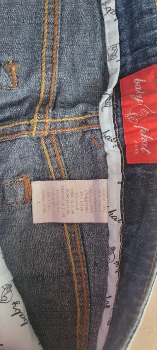 Falda vaquera Baby Phat con estampado