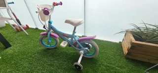 Bici Infantil Frozen 12" Toimsa con Ruedines