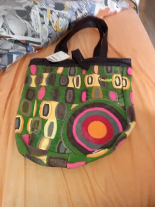Bolsa Desigual estampada multicolor
