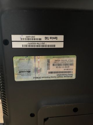 SONY VAIO PCG-7171M Portátil Plata