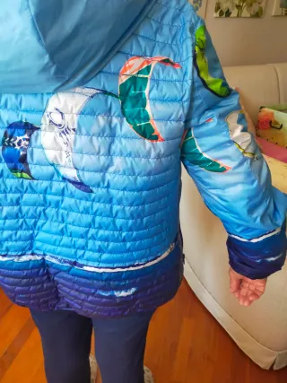 Piumino donna leggero double face nuovo senza cart