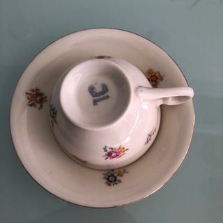 6 Tazze di caffè in porcellana con piatti