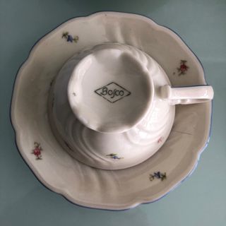 6 Tazze di caffè in porcellana con piatti