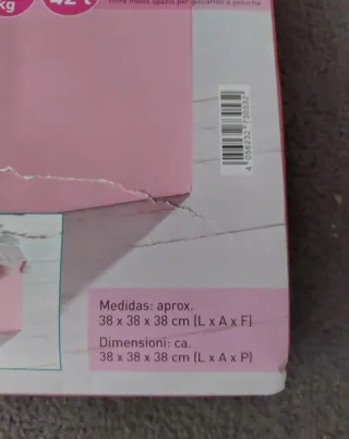 Baúl infantil con unicornio