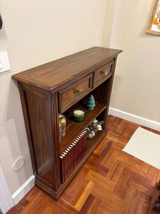 Mueble de pasillo de madera vintage