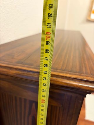 Mueble de pasillo de madera vintage