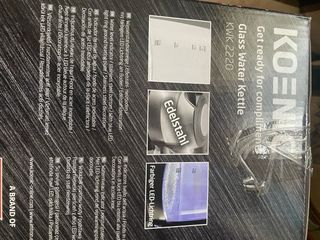 Hervidor de agua KOENIC de cristal