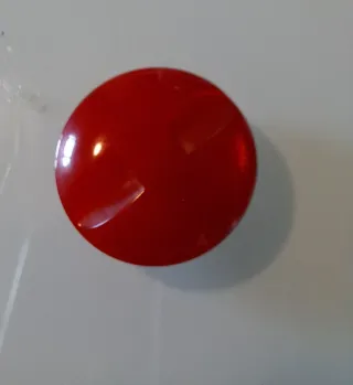 10 Bottoni Rossi con Glitter