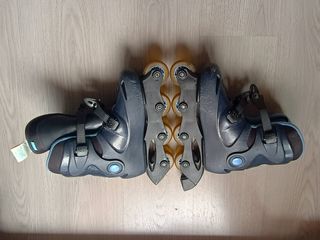 Patines en línea azules talla 36-38.