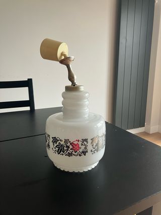 Lámpara de techo cristal y metal