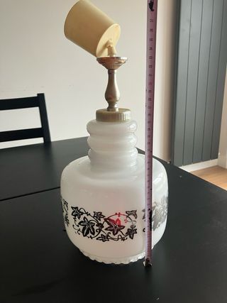 Lámpara de techo cristal y metal