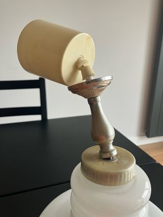 Lámpara de techo cristal y metal