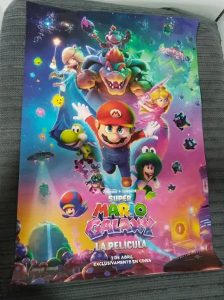 Póster original Super Mario Galaxy La Película