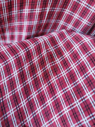 Camisa cuadros roja y blanca ECCO