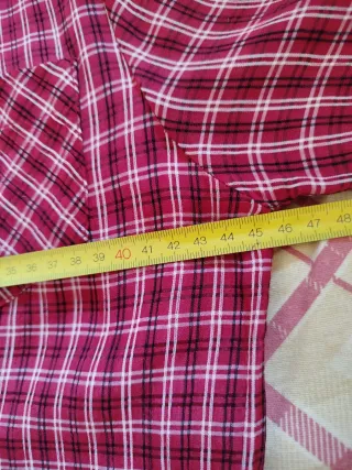 Camisa cuadros roja y blanca ECCO