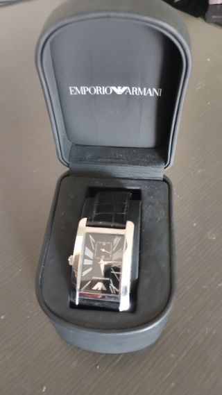 Reloj Emporio Armani Negro y Plateado