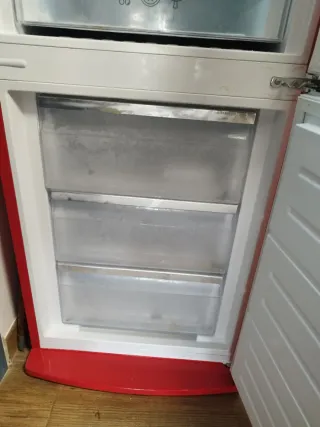 Nevera Evvo Combi Retro F55 Roja