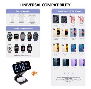 Cargador 3 en 1 Qi2 25W