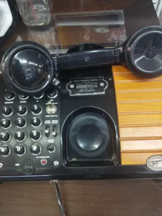 Teléfono tipo centralita negro