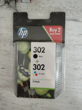 Pack tinta HP 302 Negro y Tricolor