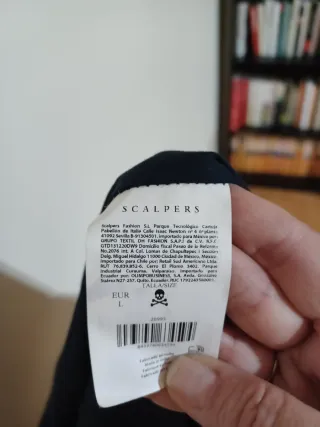 Cazadora Scalpers Negra Talla L