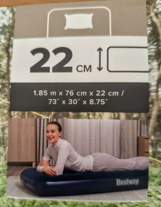 Materassino gonfiabile Bestway. Nuovo 1,85 m x 76 cm