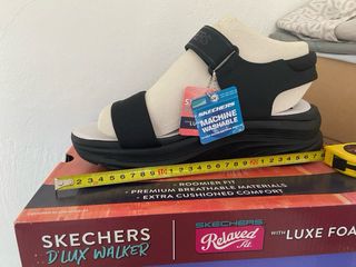 Sandalias Skechers D'Lux Walker Talla 41 Mujer