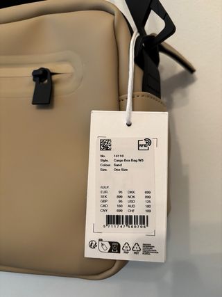 Bolso Rains Beige Impermeable Unisex Nuevo