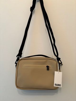 Bolso Rains Beige Impermeable Unisex Nuevo