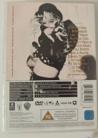 DVD Madonna The Immaculate Collection