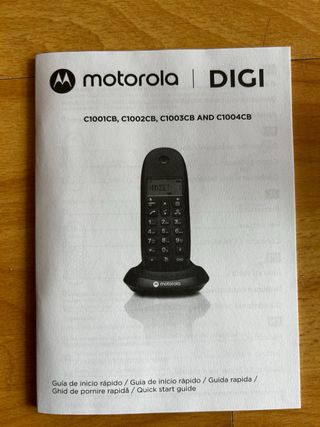 Teléfono Inalámbrico Motorola Negro Nuevo