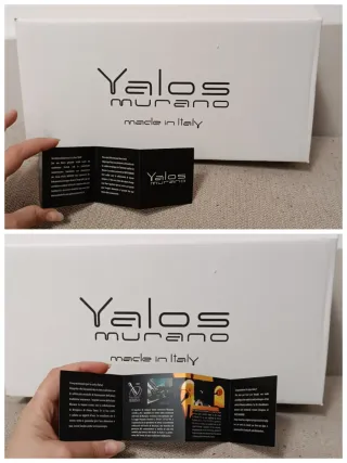 Yalos Murano Vaso Grande Vetro Rosso 32cm