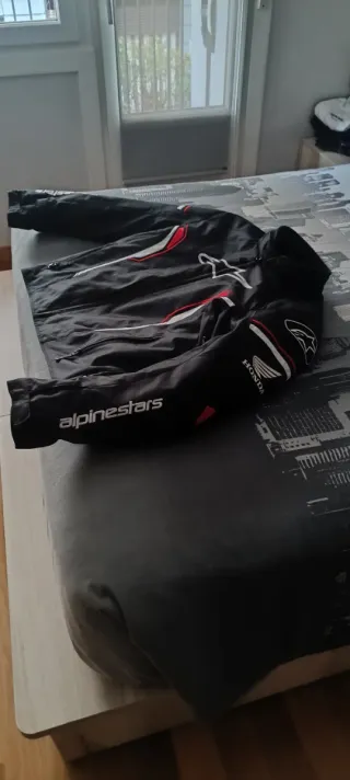 Chaqueta Alpinestars Honda Negra Roja