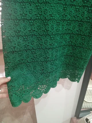 Vestido de encaje verde