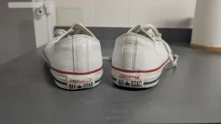 Converse All Star Piel Blanca Unisex