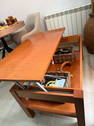 Mesa de centro elevable