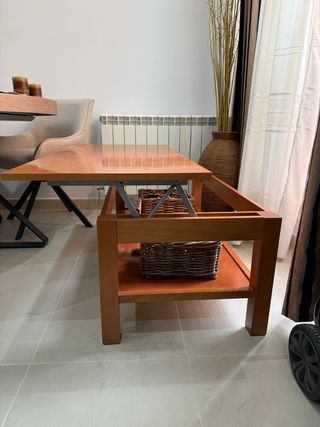 Mesa de centro elevable