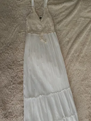 Vestido blanco Natura talla única