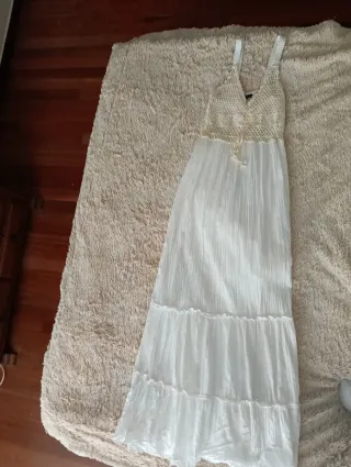 Vestido blanco Natura talla única