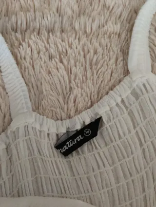 Vestido blanco Natura talla única