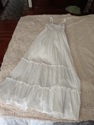 Vestido blanco Natura talla única