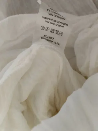 Vestido blanco Natura talla única