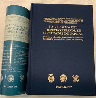 Reforma derecho español de sociedades de capital