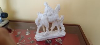 ESPECTACULAR ESTATUA BLANCA DE RUGGERI TITULADA GI