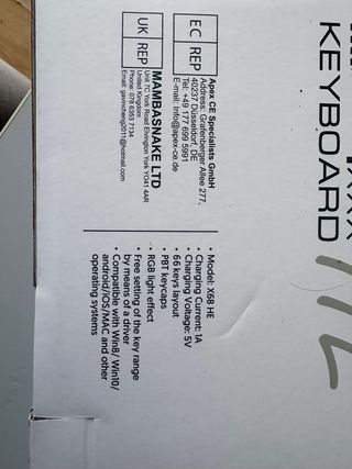 Teclado Mecánico X68 Compacto Blanco RGB