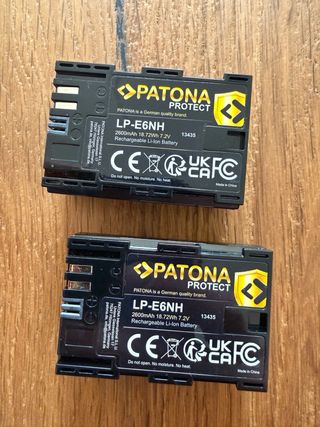 2x Batterie Patona LP-E6NH 2600mAh