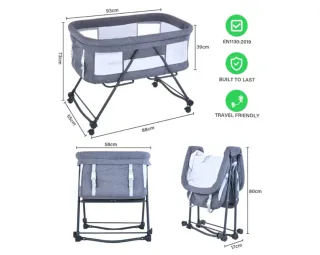 Cuna plegable bébé- casi nueva