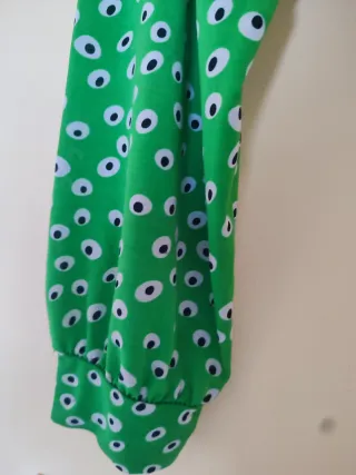 Pantalón bombacho estampado fluido Talla L